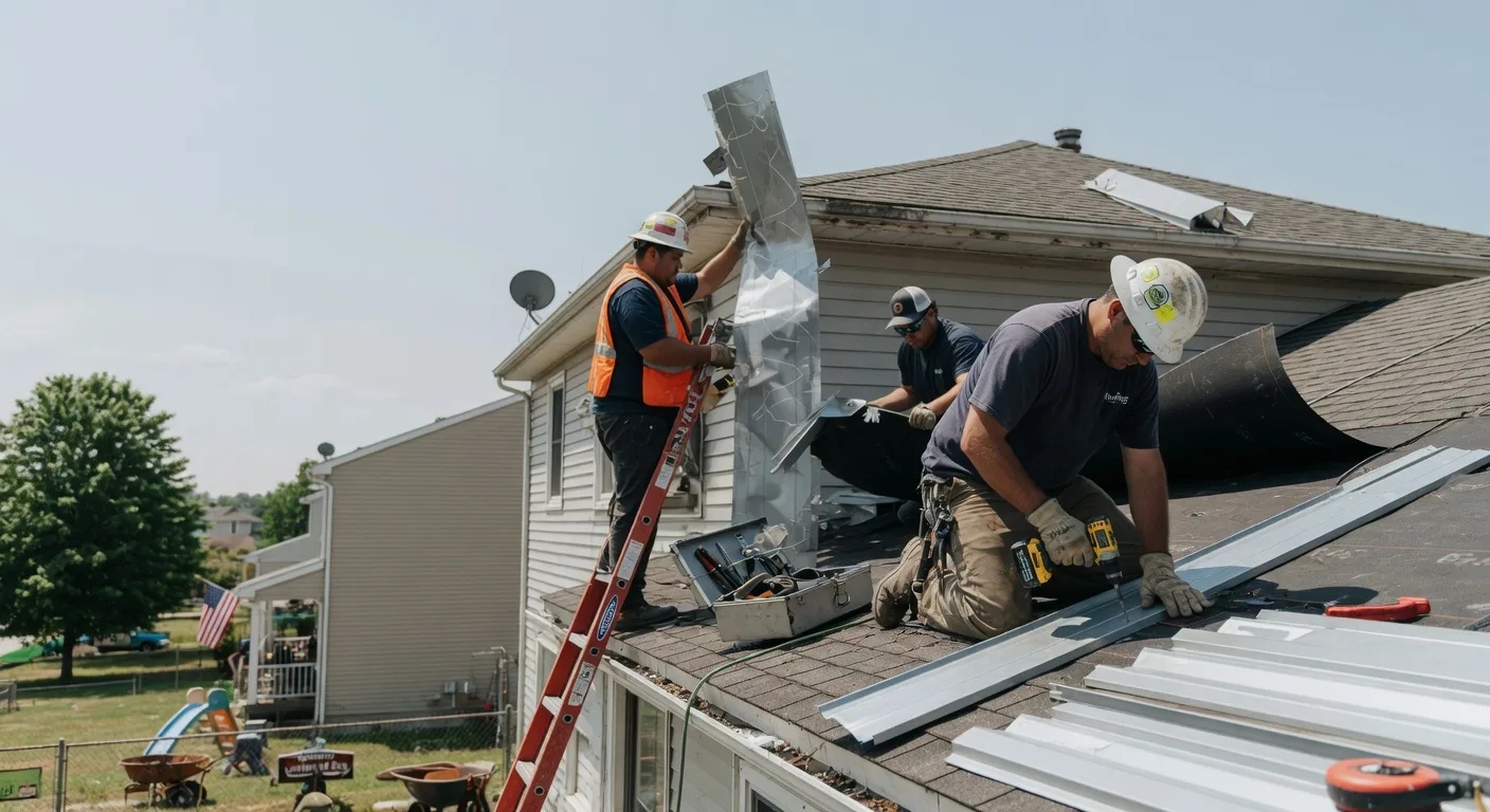 Storm Damage Metal Roof Repair in Manchester, WA